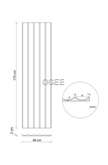 LM-03 - PANEL Lamelowy ścienny 3D