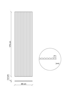 LM-04 - PANEL Lamelowy ścienny 3D