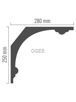 Listwa sufitowa (faseta) FP-042